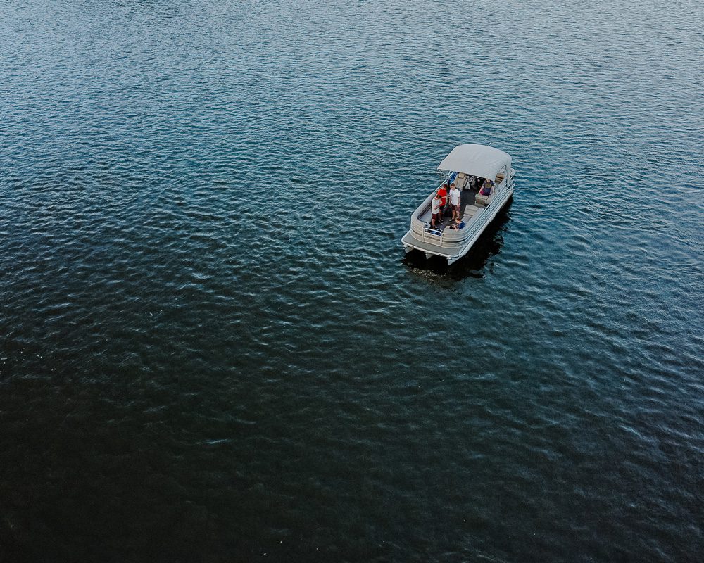 boat on the water.