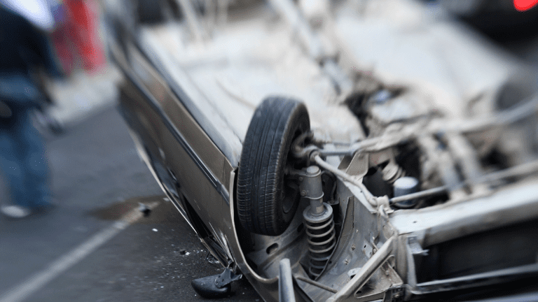 Overturned Car